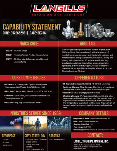 Langills Capability Statement